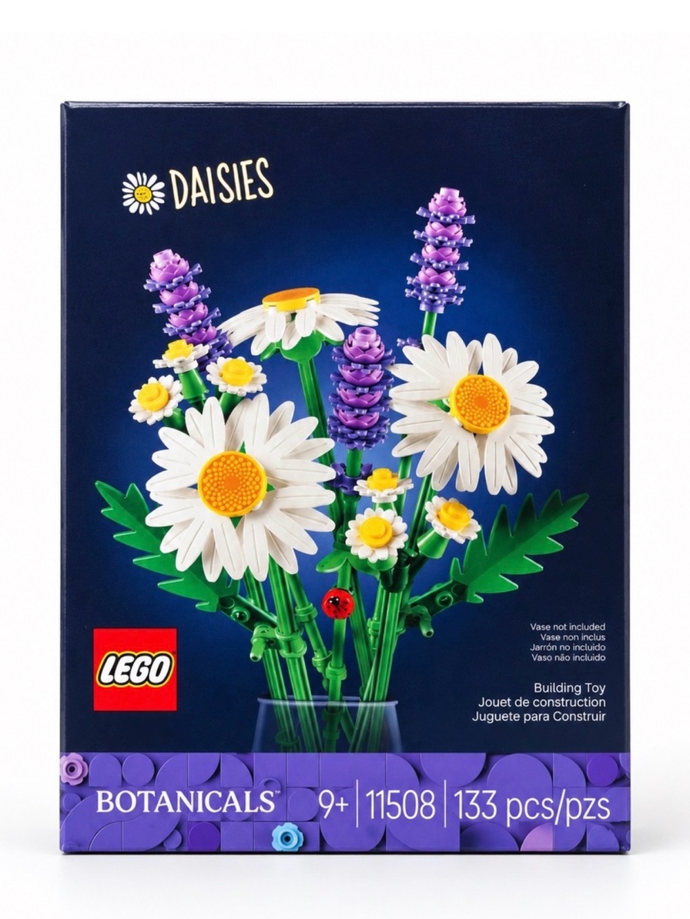 Lego White and Purple Daisy & Lavender Floral Bundle
